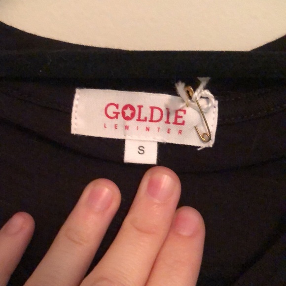 Goldie Metallic Placket Long Sleeve Henley Tee - Picture 4 of 8